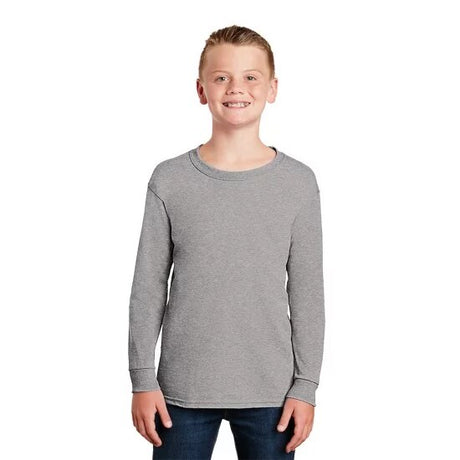 Gildan Youth Heavy Cotton Long Sleeve Crew-Neck T-Shirt – Soft Cotton Tee