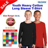 Gildan® Youth Heavy Cotton Long Sleeve Crew-Neck T-Shirt