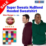JERZEES® Super Sweats Long Sleeve NuBlend Hooded Sweatshirt