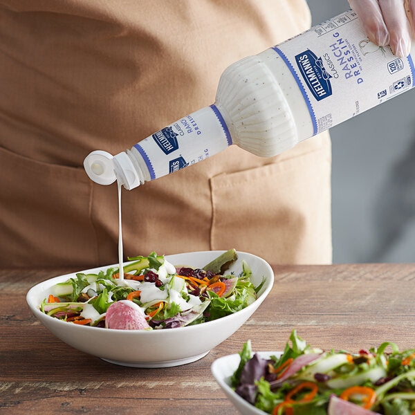 Hellmann's 32 fl. oz. Easy Pour Ranch Dressing - 6/Case