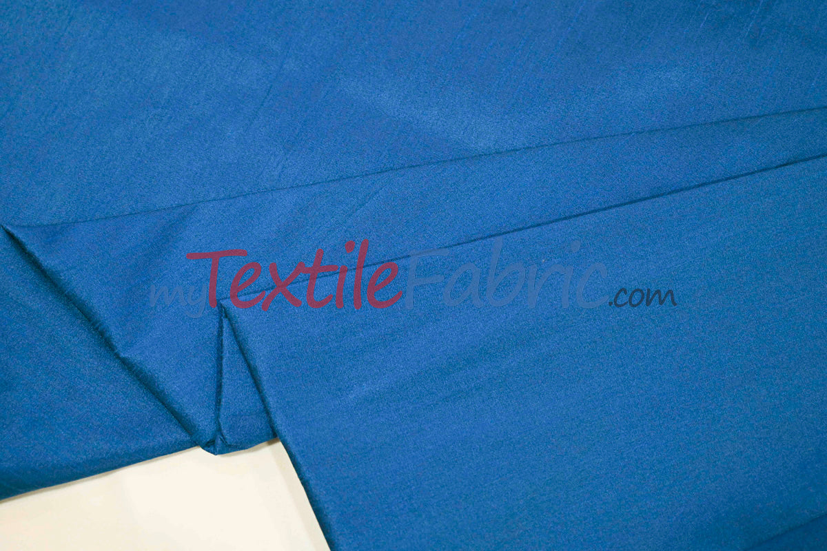 Faux Silk Polyester Dupioni Fabric - Solid Texture, 54" Width, Multiple Colors (Yards, Bolts, Sample Swatch)