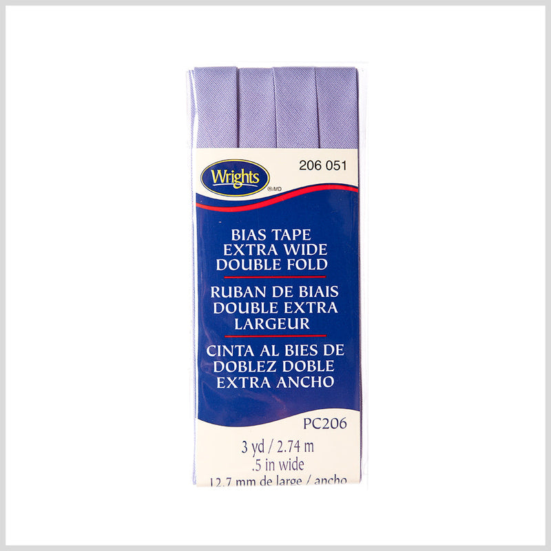 Wrights Lavender 1/2" Extra Wide Double Fold Bias Tape