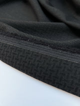 Wool Jacquard Melange Gray Black
