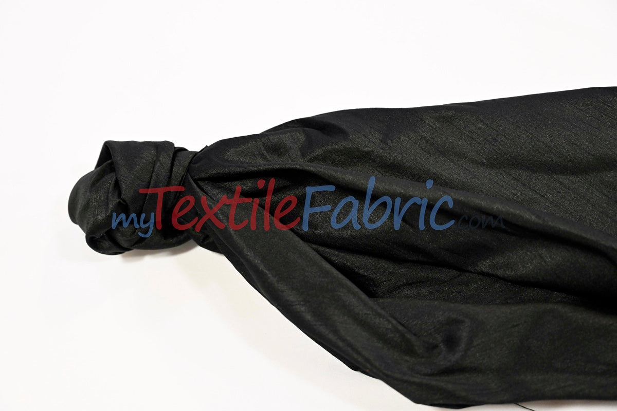 Faux Silk Polyester Dupioni Fabric - Solid Texture, 54" Width, Multiple Colors (Yards, Bolts, Sample Swatch)