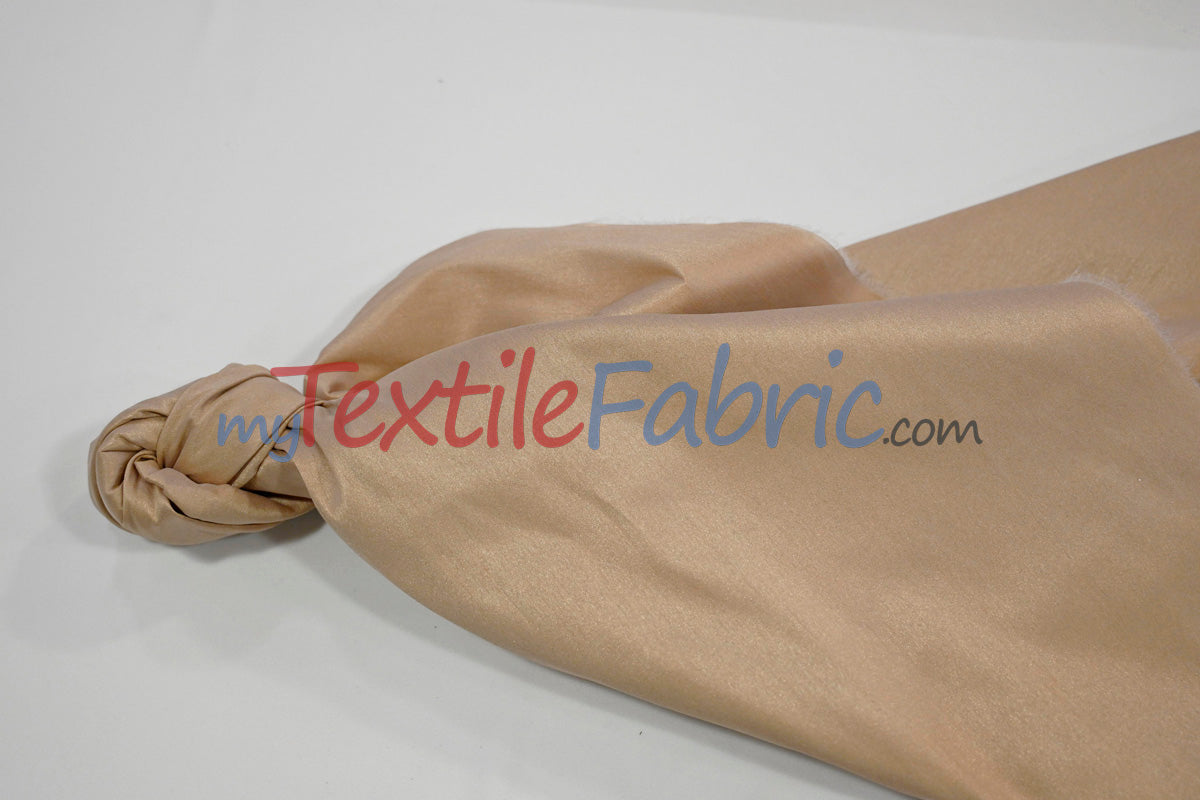 Faux Silk Polyester Dupioni Fabric - Solid Texture, 54" Width, Multiple Colors (Yards, Bolts, Sample Swatch)