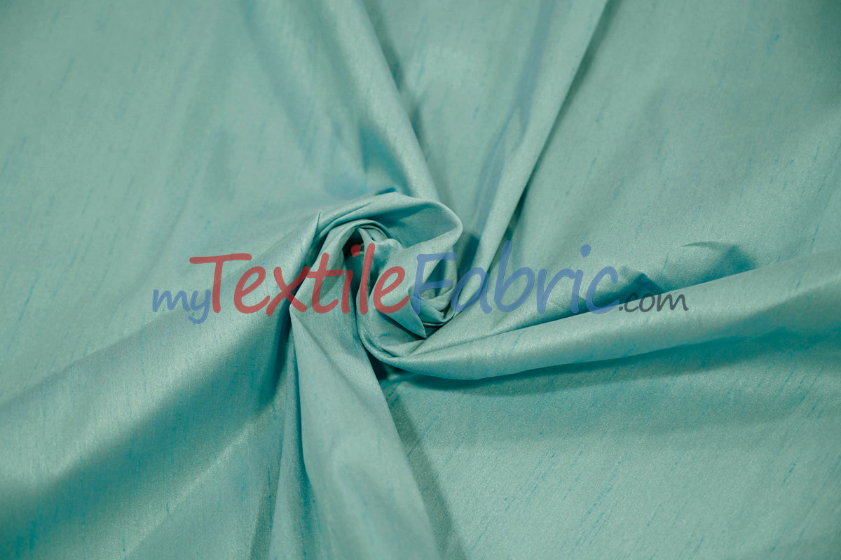 Faux Silk Polyester Dupioni Fabric - Solid Texture, 54" Width, Multiple Colors (Yards, Bolts, Sample Swatch)