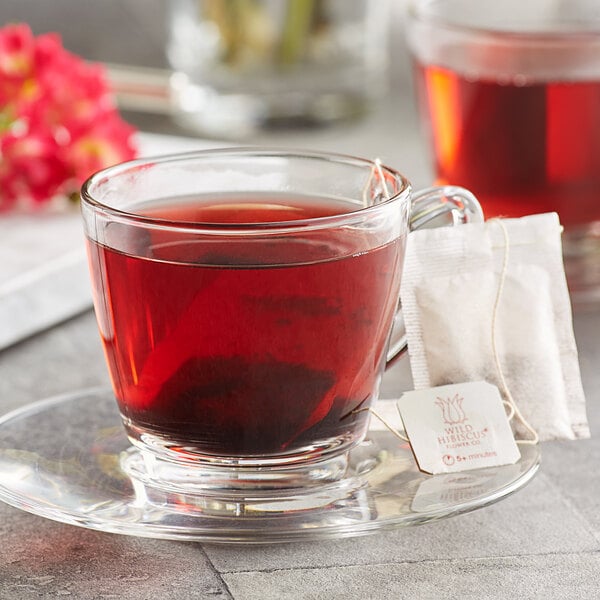 Wild Hibiscus Heart-Tee Hibiscus Herbal Tea Bag - 20/Box