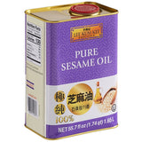 Lee Kum Kee 1.65 Liter Premium Pure Sesame Oil - 10/Case