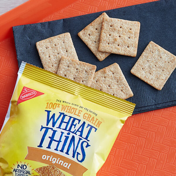 Nabisco Wheat Thins 1.75 oz. Original Cracker Snack Pack - 72/Case