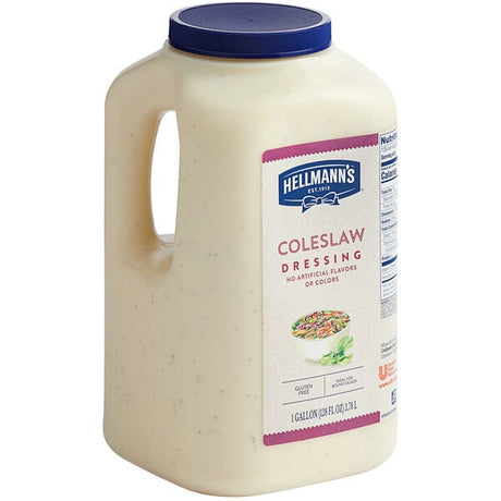 Hellmann's 1 Gallon Creamy Coleslaw Dressing - 4/Case
