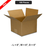Versatile Packaging Solution Box L=8'',W=6",D=5" Inch