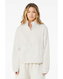 Bella + Canvas® Ladies Sponge Fleece Half-Zip Pullover Sweatshirt