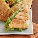 Father Sam's Bakery 3 1/2" x 3 1/2" Square White Pita Sandwich Bread - 96/Case