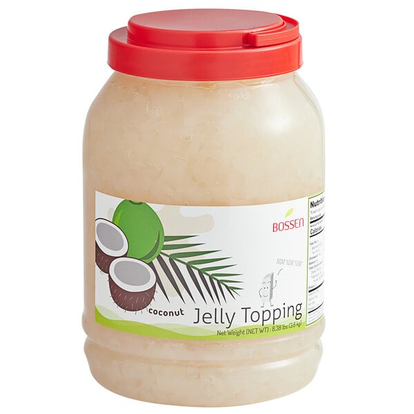 Bossen Coconut Jelly Topping 8.38 lb. - 4/Case