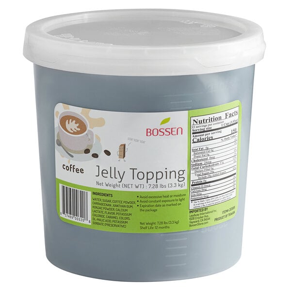 Bossen Coffee Jelly Topping 7.28 lb. - 4/Case