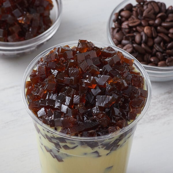 Bossen Coffee Jelly Topping 7.28 lb. - 4/Case