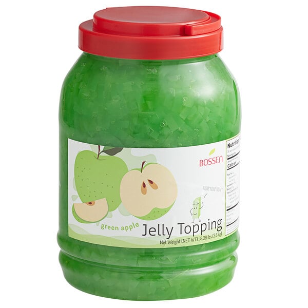 Bossen Green Apple Jelly Topping 8.38 lb. - 4/Case