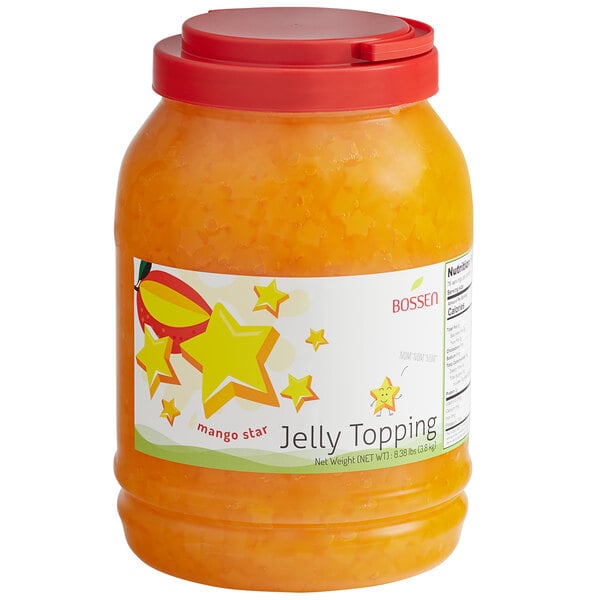 Bossen Mango Star-Shaped Jelly Topping 8.38 lb. - 4/Case