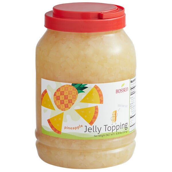 Bossen Pineapple Jelly Topping 8.38 lb. - 4/Case