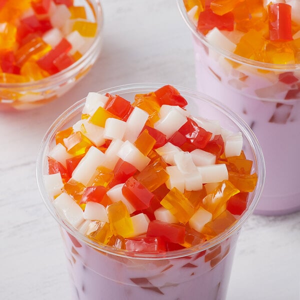 Bossen Assorted Rainbow Jelly Topping 8.38 lb. - 4/Case