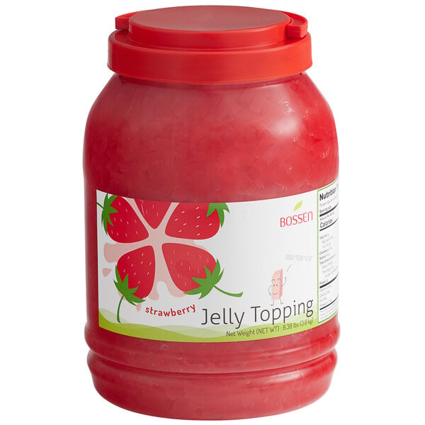 Bossen Strawberry Jelly Topping 8.38 lb. - 4/Case