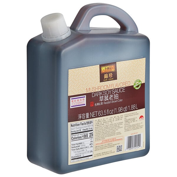 Lee Kum Kee 1.88 Liter Kum Chun Mushroom Flavored Dark Soy Sauce