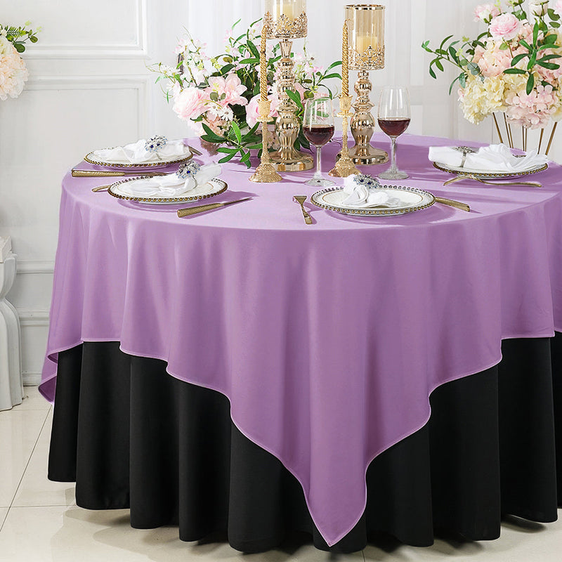 Square Scuba Table Overlay 72x72 Lilac