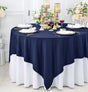 Square Scuba Table Overlay 72x72 Navy Blue