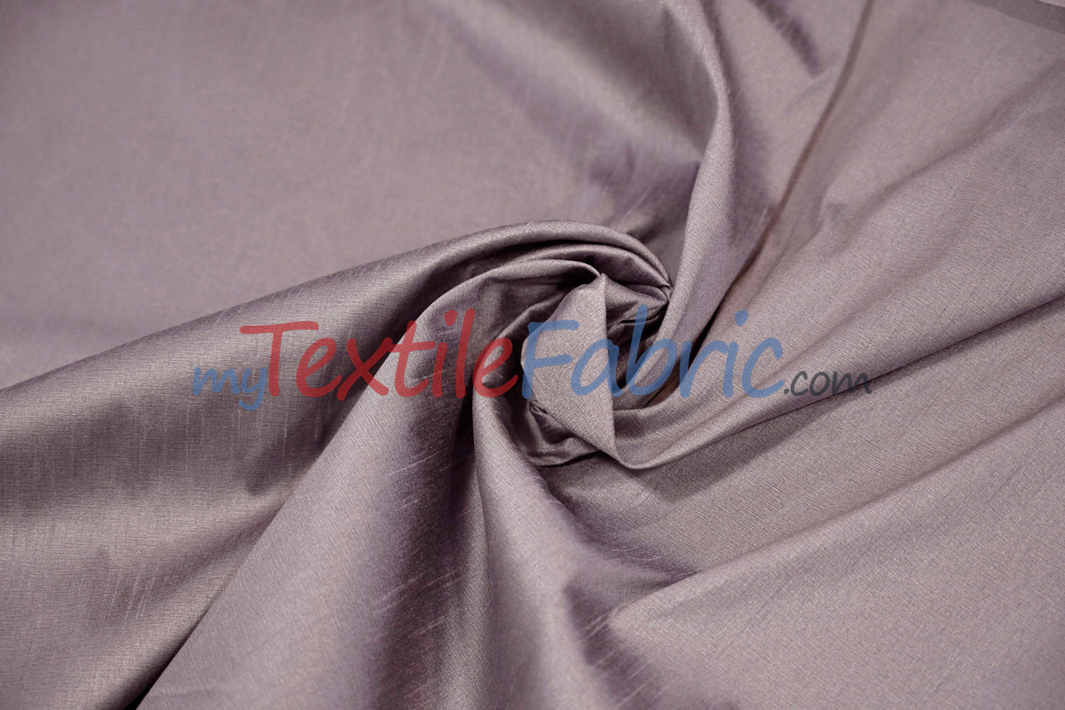 Faux Silk Polyester Dupioni Fabric - Solid Texture, 54" Width, Multiple Colors (Yards, Bolts, Sample Swatch)