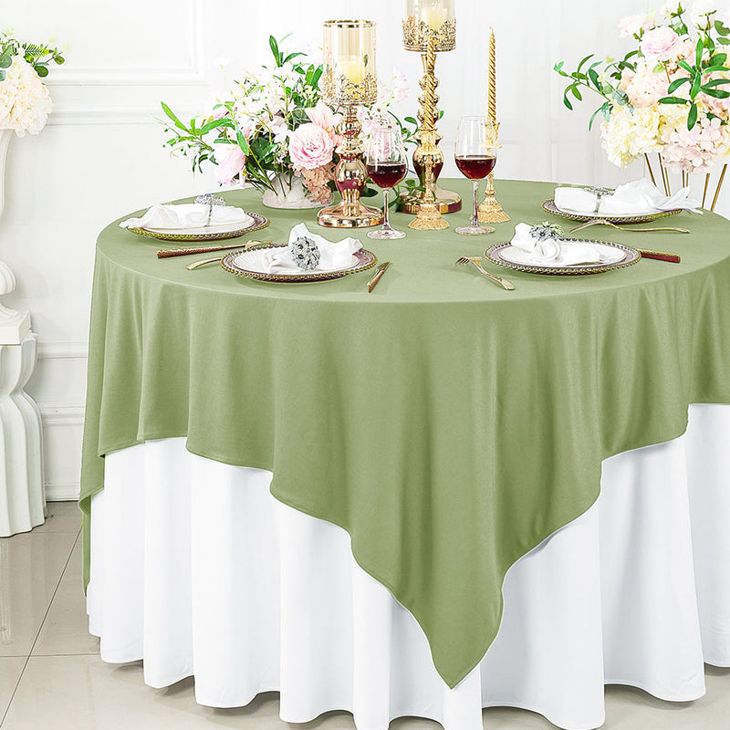 Square Scuba Table Overlay 72x72 Sage Green