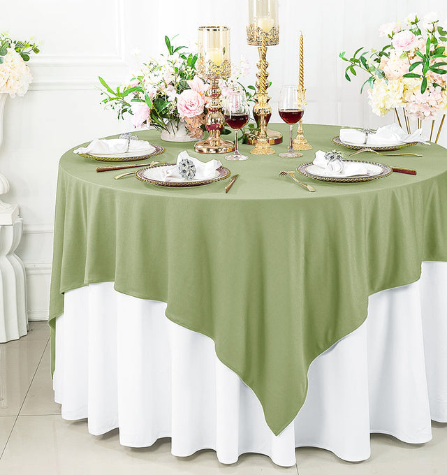 Square Scuba Table Overlay 72x72 Sage Green