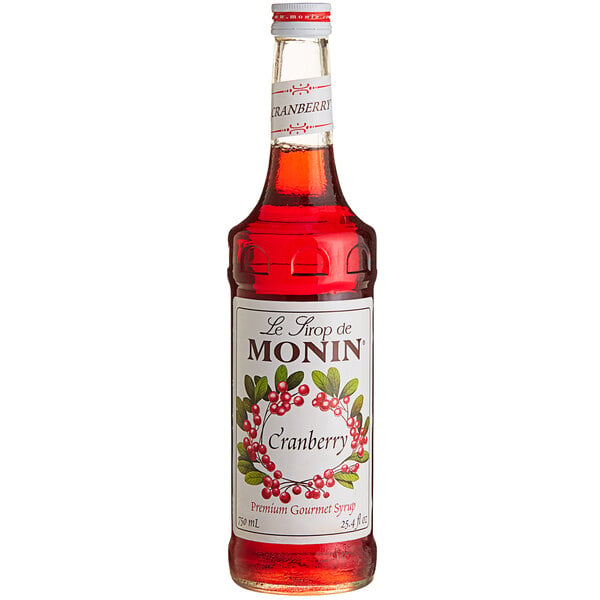 Monin Premium Cranberry Flavoring / Fruit Syrup 750 mL