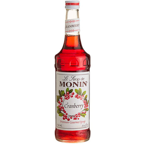 Monin Premium Cranberry Flavoring / Fruit Syrup 750 mL