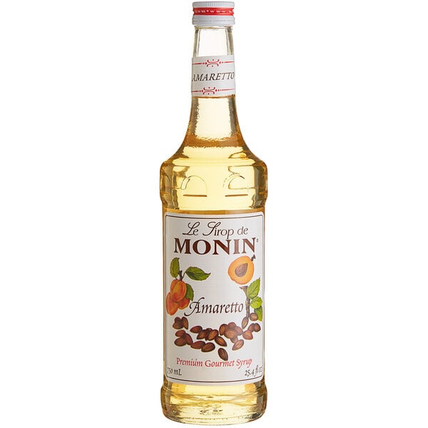 Monin Premium Amaretto Flavoring Syrup 750 mL