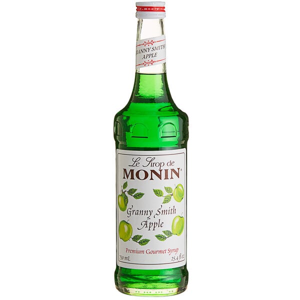 Monin Premium Granny Smith Apple Flavoring / Fruit Syrup 750 mL