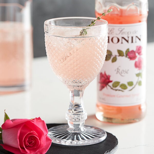Monin Premium Rose Flavoring Syrup 750 mL