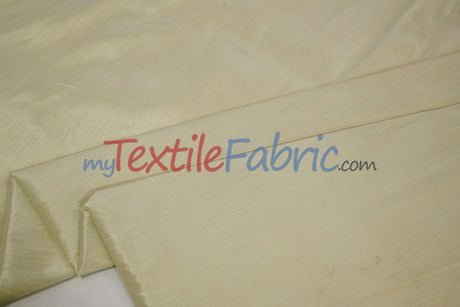 Faux Silk Polyester Dupioni Fabric - Solid Texture, 54" Width, Multiple Colors (Yards, Bolts, Sample Swatch)