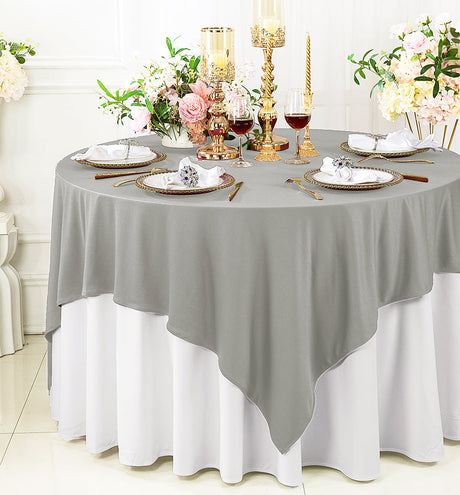 Square Scuba Table Overlay 72x72 Silver