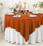 Square Scuba Table Overlay 72x72 Rust/Burnt Orange