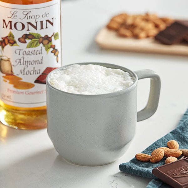 Monin Premium Toasted Almond Mocha Flavoring Syrup 750 mL