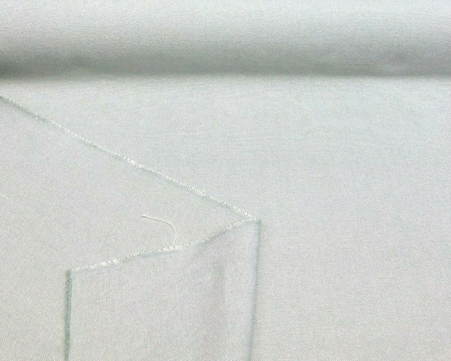 Heather Mint Green Preshrunk Cotton Chenille Fabric - Mint Green, 54" Width (1 Yard)