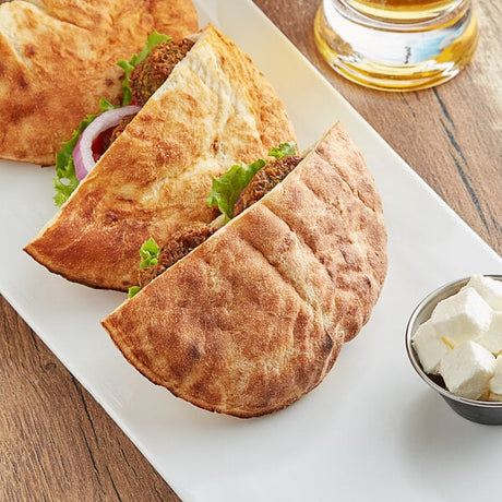 Father Sam's Bakery 6" White Pita Pocket Bread - 60/Case