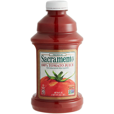 Sacramento 46 fl. oz. Tomato Juice Bottle - 8/Case