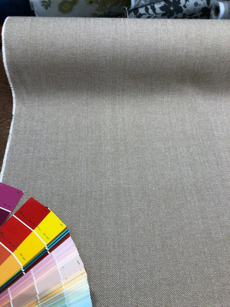 Heather Grain Preshrunk Cotton Chenille Fabric - Grain, 54" Width (1 Yard)