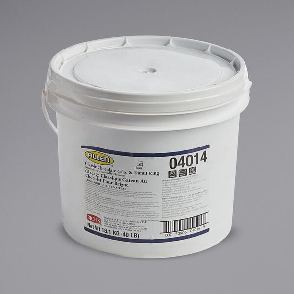 Rich's Classic Chocolate Cake & Donut Icing - 40 lb. Pail
