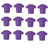 RADYAN® Toddler Cotton Jersey Crew Neck Short Sleeve Tee - 3301T