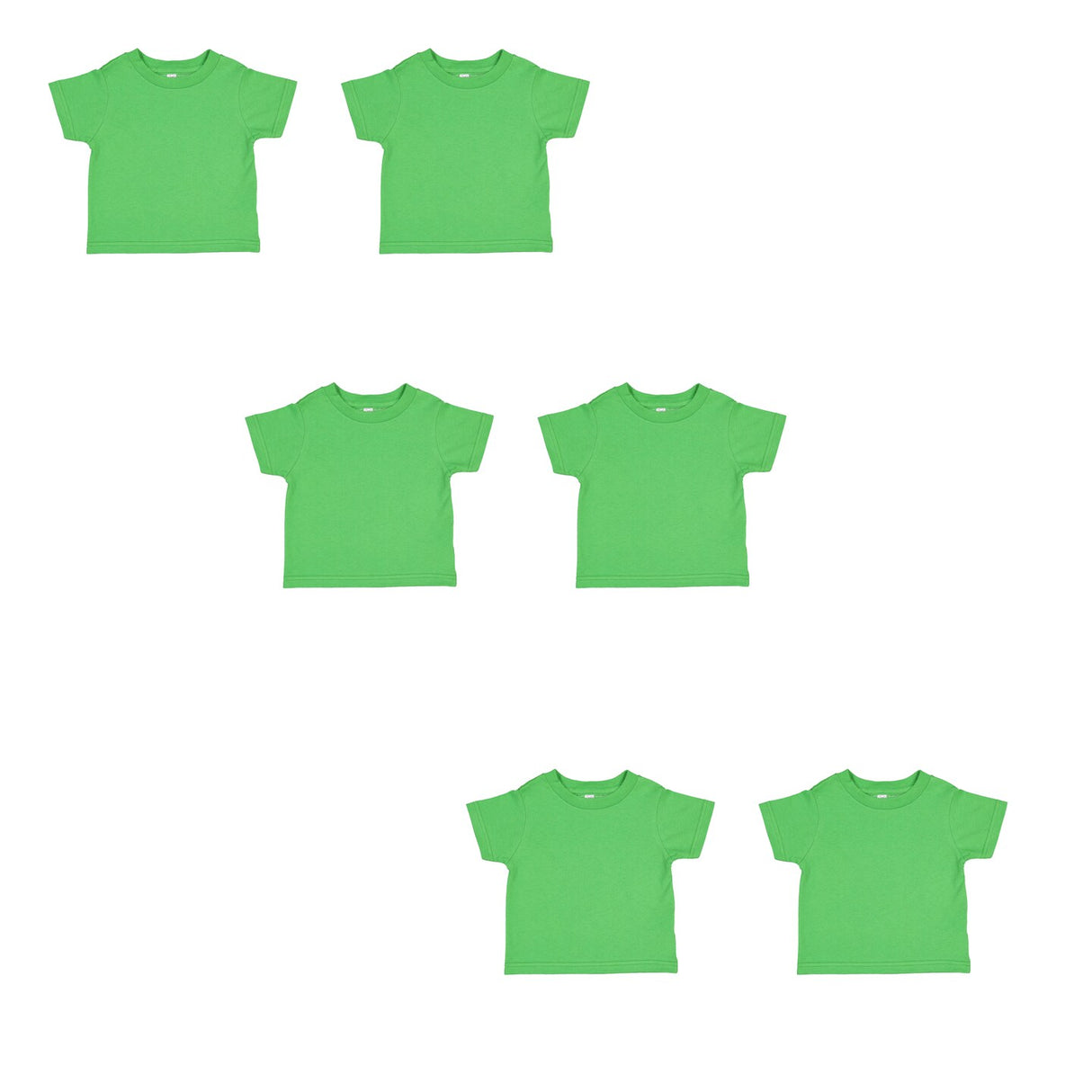 RADYAN® Toddler Cotton Jersey Crew Neck Short Sleeve Tee - 3301T