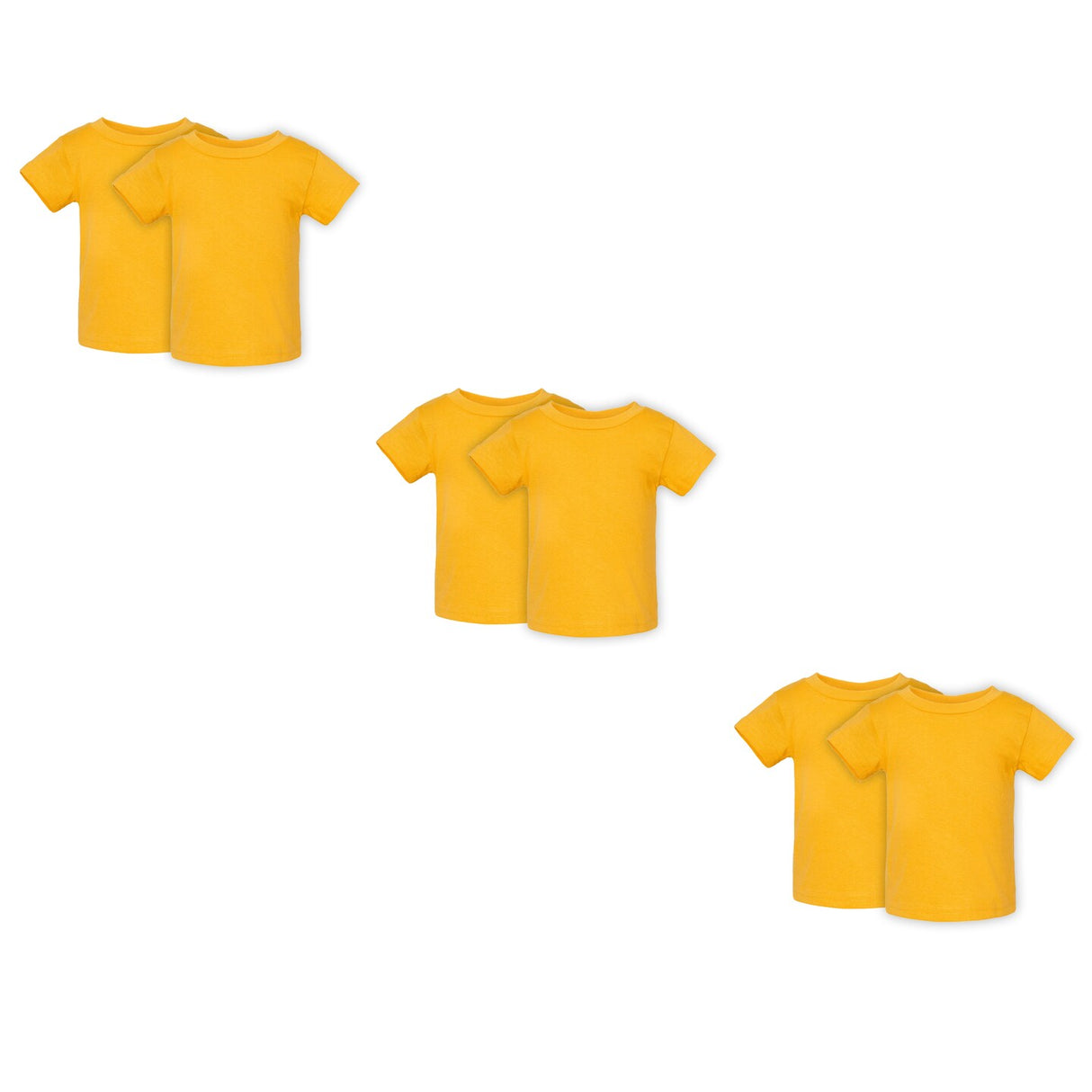 RADYAN® Toddler Fine Jersey Crew Neck Short Sleeve Tee - 3321