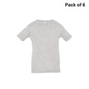 RADYAN® Infant Short Sleeve Crew Neck Fine Jersey Tee