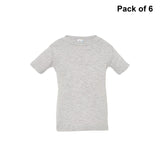 RADYAN® Infant Short Sleeve Crew Neck Fine Jersey Tee